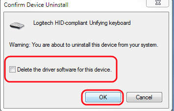 Windows 7 Uninstall Device Confirmation